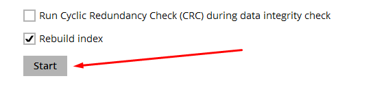 Run a Data Integrity Check